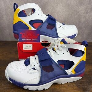 NEW Nike Air Trainer Huarache White Purple Amarillo Size 11.5 679083-107 Shoe OG